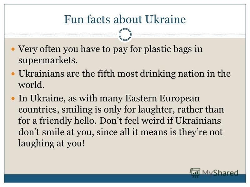 Презентация на тему Interesting Facts About Ukraine Ukraine Is The Largest State In Europe