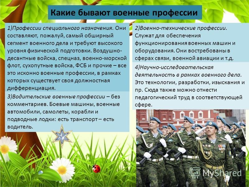 Проект профессии военный 2 класс окружающий мир