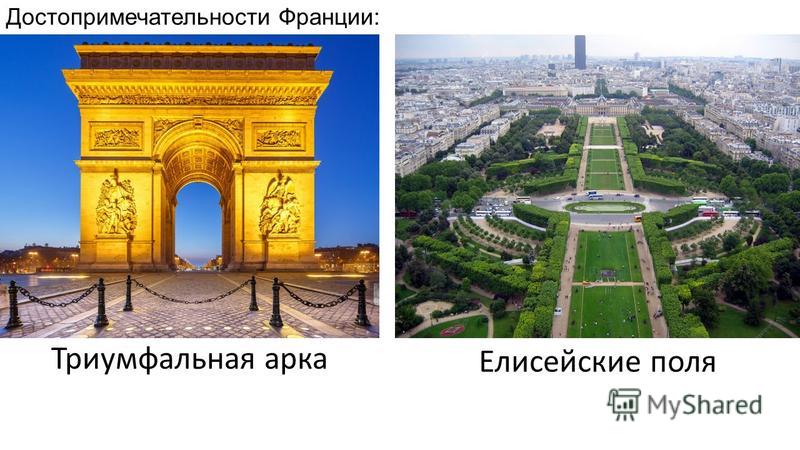 Достопримечательности Франции: Триумфальная арка Елисейские поля
