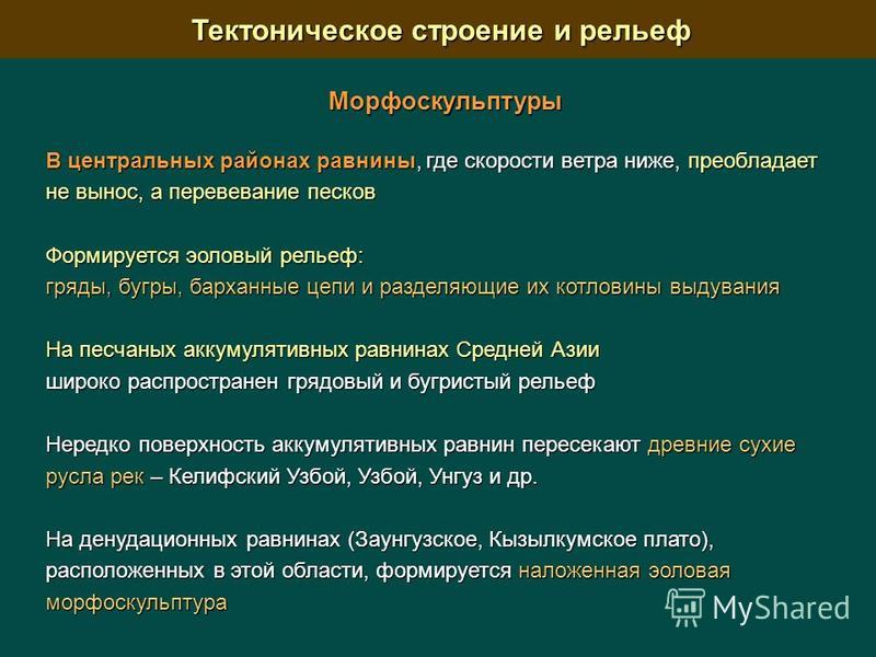 Карта морфоскульптур россии