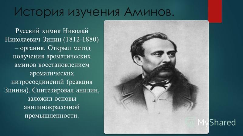 Презентация зинин николай николаевич