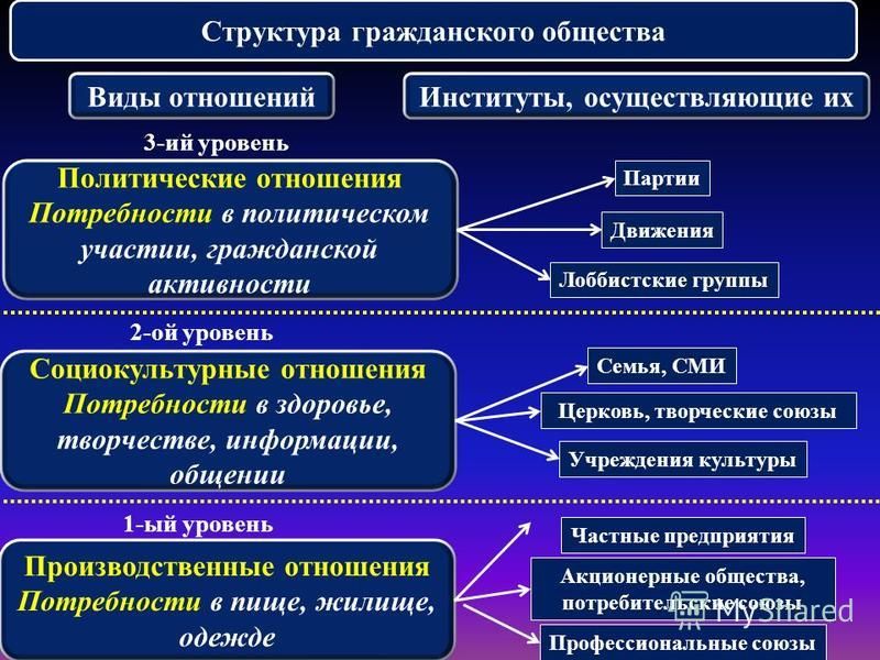 Проект структура гражданского общества