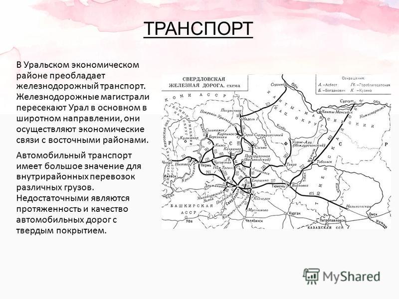Схема свердловской железной Схема свердловской железной