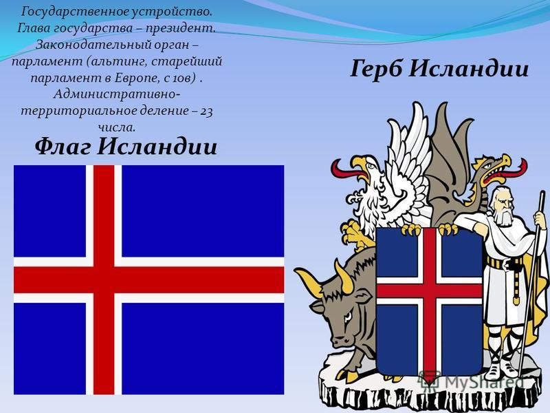ICELAND FLAGS. Coat of Arms, vintage print 1958 Stock Photo - Alamy