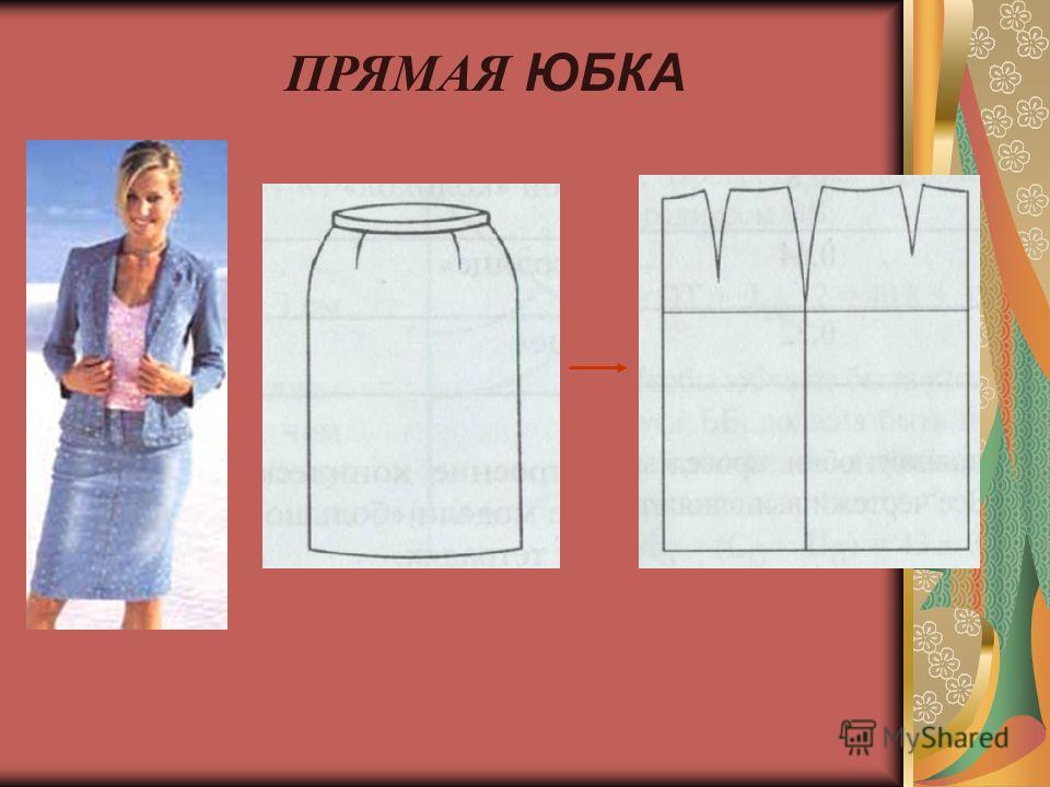Технологические последовательность обработки прямой юбки со шлицей