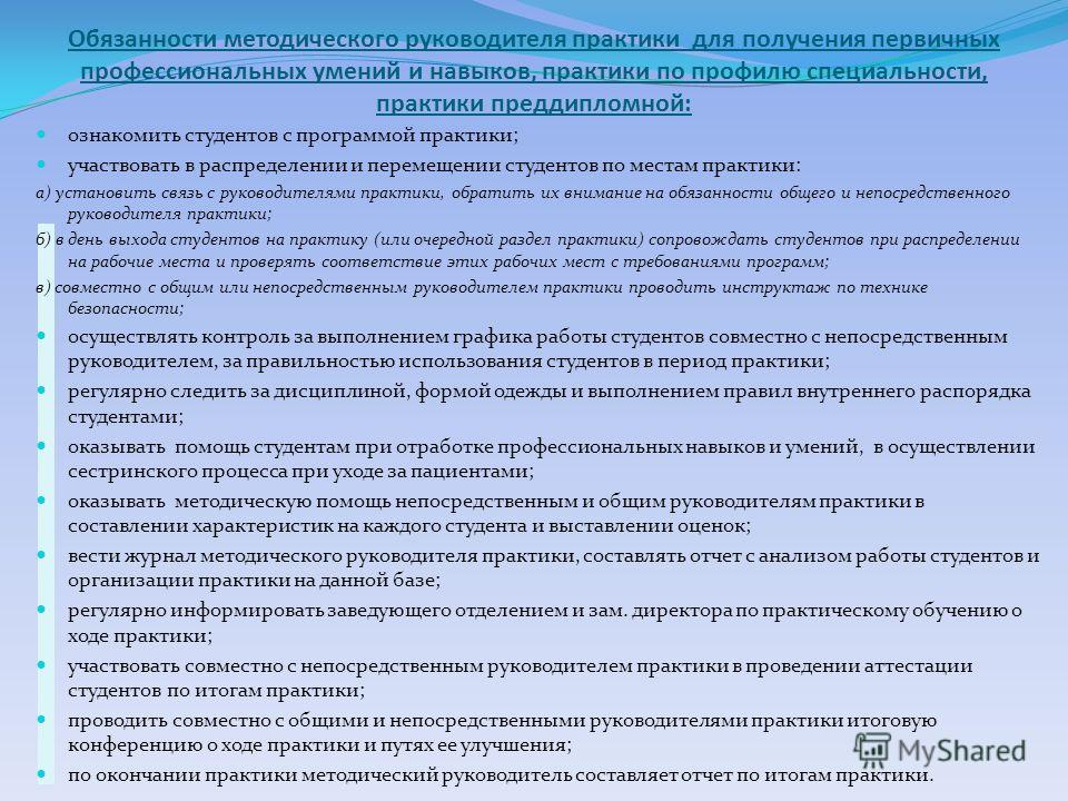 анализ работы студента руководителем