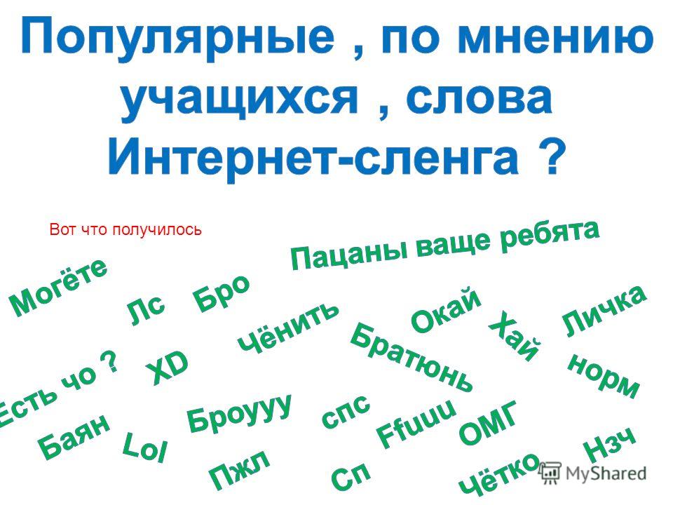 Дипломная работа по теме Влияние интернет сленга на современный русский язык Дипломная работа по теме Влияние интернет сленга на современный русский язык