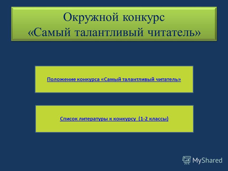 Городской конкурс самый талантливый читатель Городской конкурс самый талантливый читатель