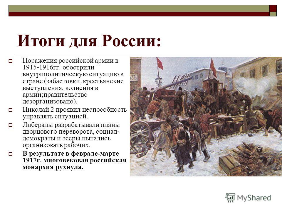 Почему россия проиграла первую мировую Почему россия проиграла первую мировую