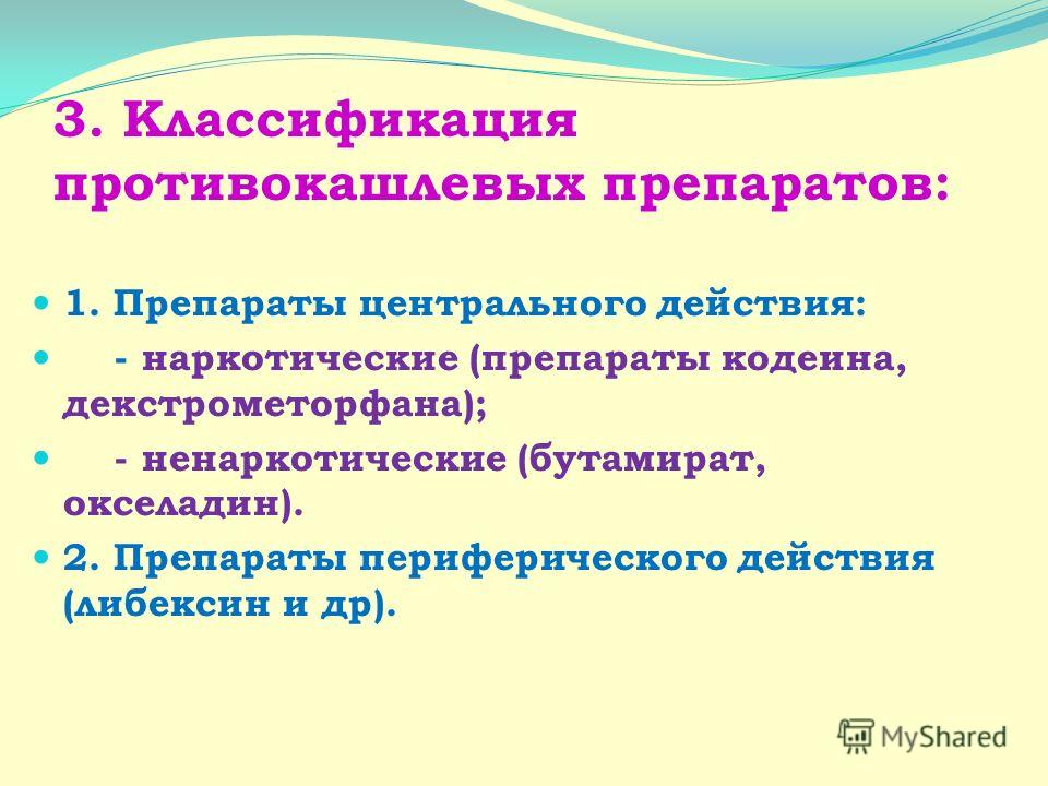 Реферат противокашлевые лекарственные средства 842