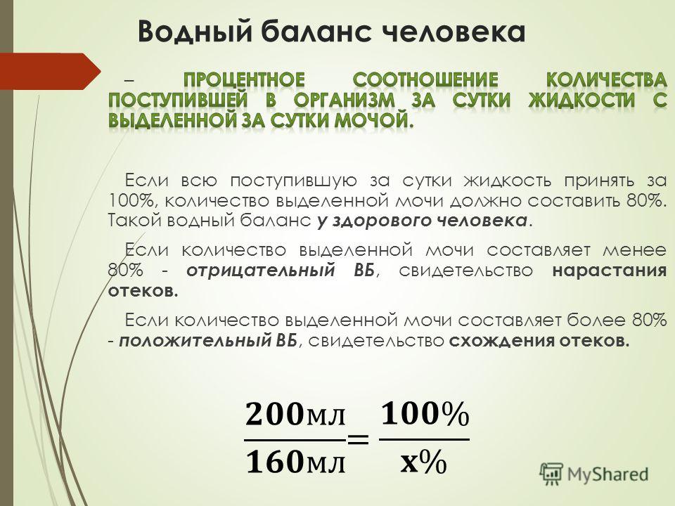 Водный баланс в организме eCookie.ru