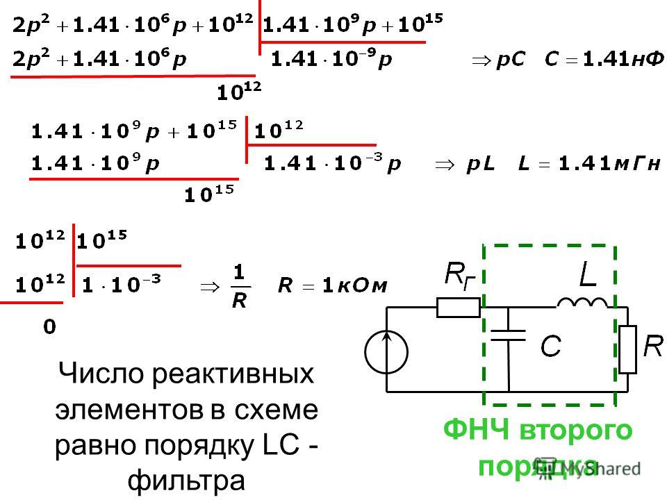 Программа расчета фнч второго порядка