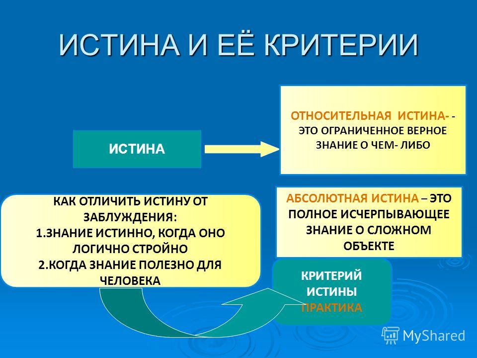 10 класс обществознание истина