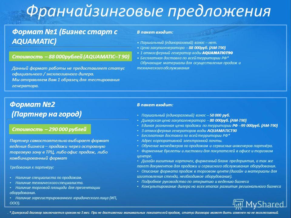 Эксклюзивный Дилерский Договор образец