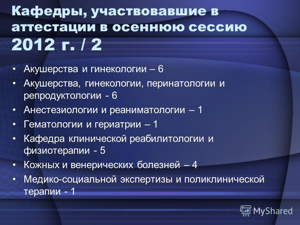 Тесты квалификационные по акушерству и гинекологии