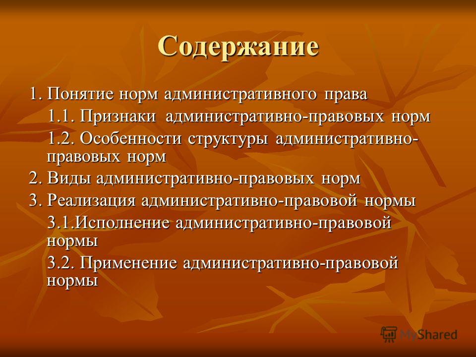 Контрольная работа по теме Понятие и виды норм права