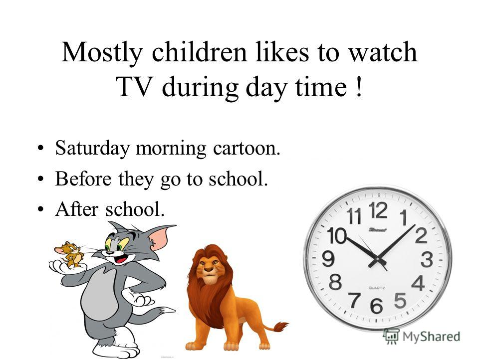 Презентация на тему the effects of cartoons on children