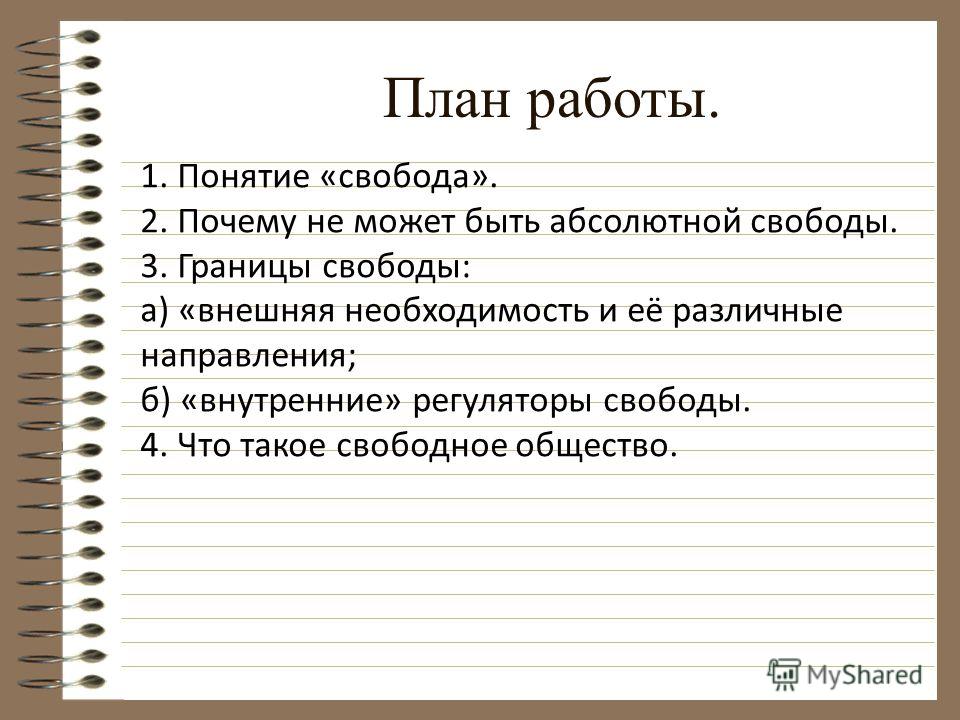 Тест по теме свобода в деятельности человека 10 класс