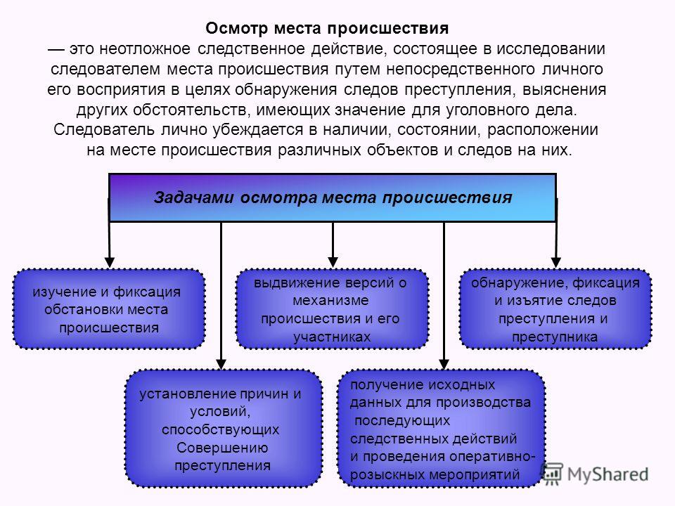 Доклад по теме Задачи следственного освидетельствования