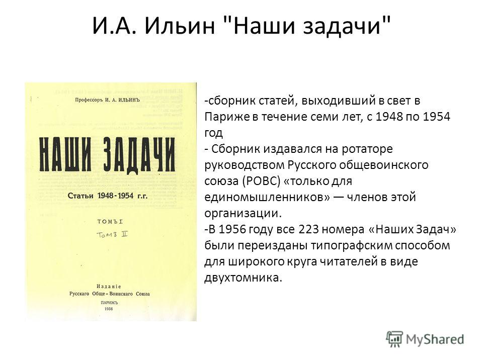 Реферат по теме Ильин И.А. Реферат по теме Ильин И.А.