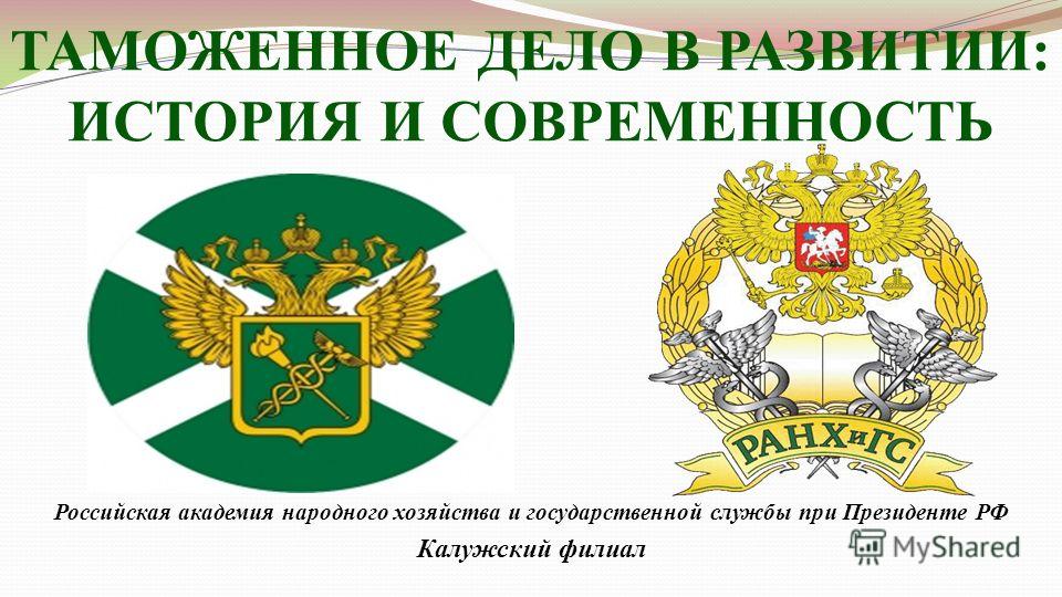 Концепция Развития Таможенной Службы Российской Федерации Курсовая