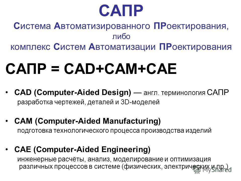 Реферат: Система Автоматизированного Проектирования САПР