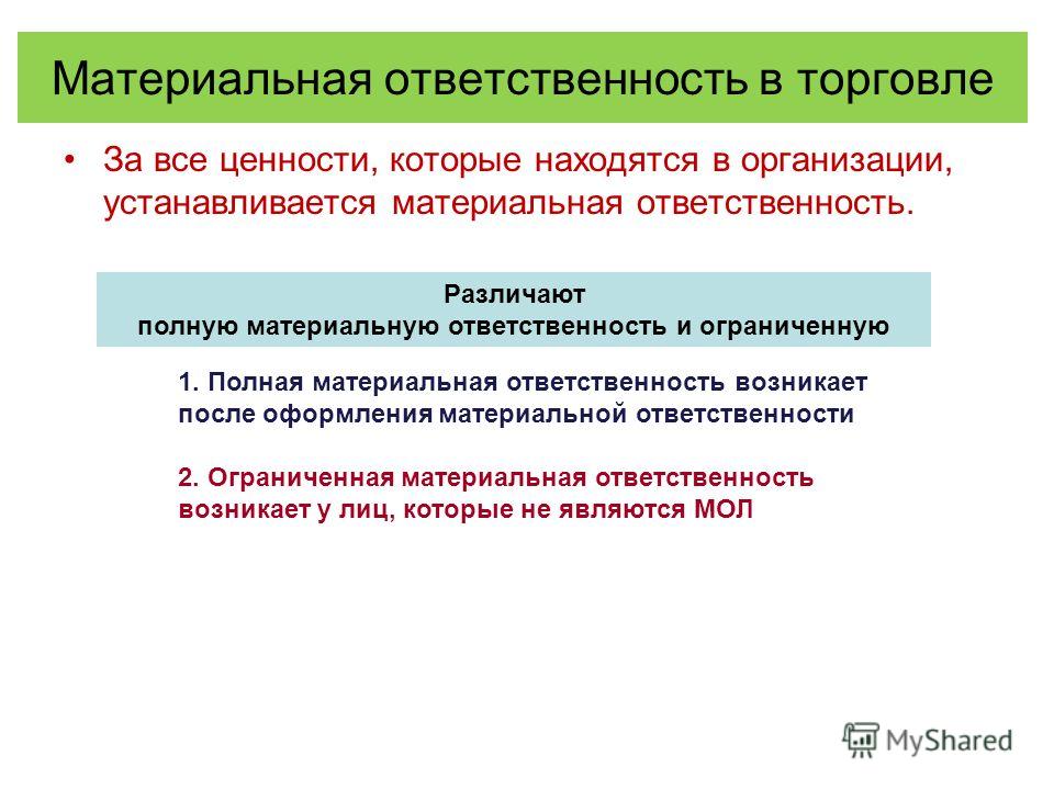 Реферат: Материальная ответственность (Украина)