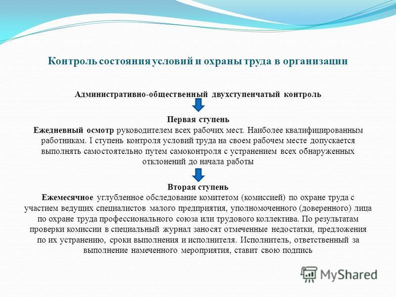 График трехступенчатого контроля по охране труда образец Акт трехступенчатого контроля по охране труда образец