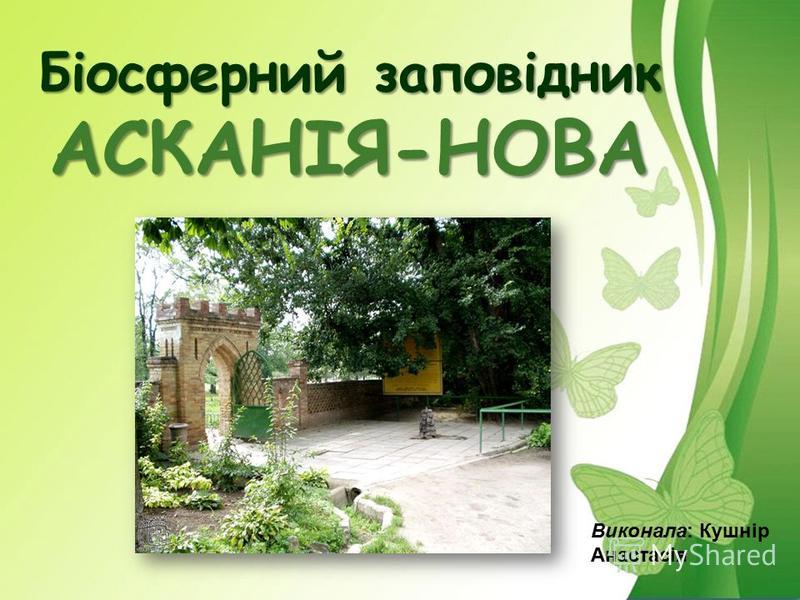 Реферат: Аскания-Нова