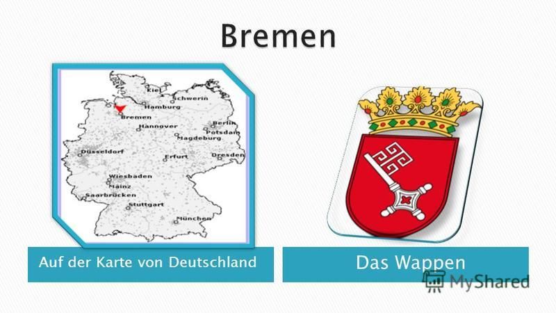 Auf der Karte von Deutschland Das Wappen