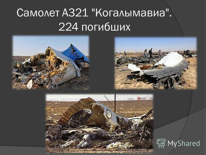 Самолет A321 Когалымавиа. 224 погибших