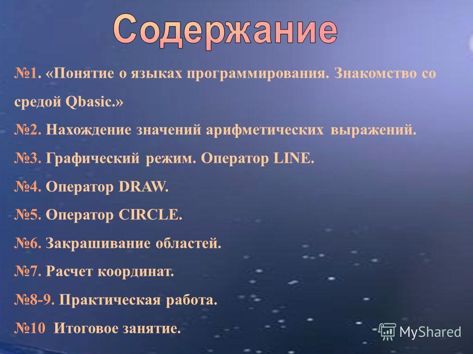 Drawing Lines In Qbasic : Презентация на тему quot «Понятие о языках