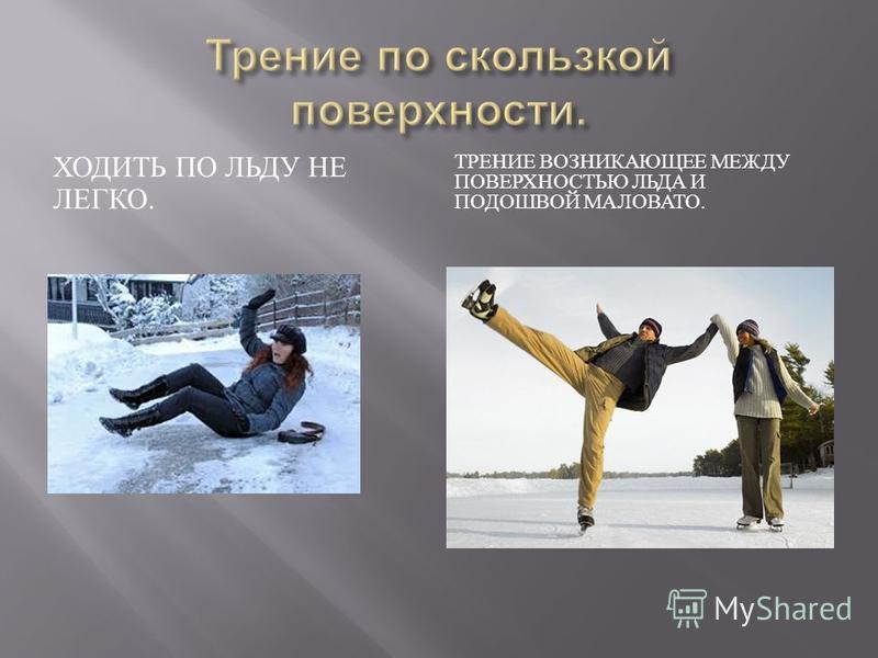 Увеличение трения примеры из жизни Презентация на тему: "способы уменьшения и увеличения трения". Скачать бесплатно