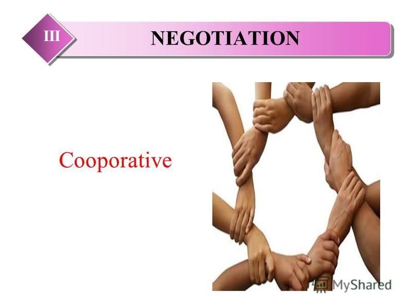 NEGOTIATION III Cooporative