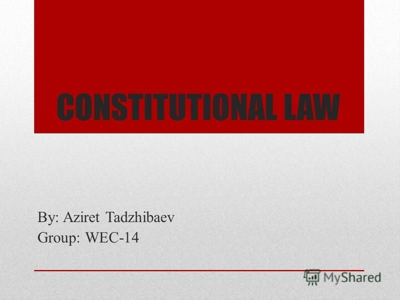 constitution of law