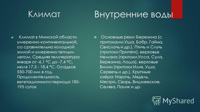 Презентация на тему минская область