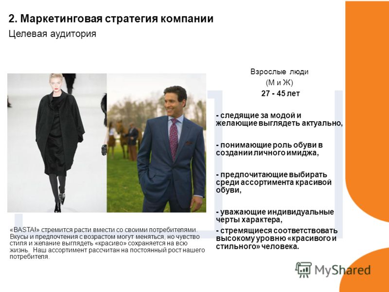 «BASTA!» стремится расти вмести со своими потребителями. Вкусы и предпочтения с возрастом могут меняться, но чувство стиля и желание выглядеть «красив