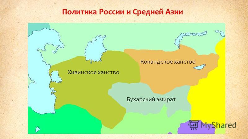 Политика России и Средней Азии Бухарский эмират Кокандское ханство Хивинское ханство