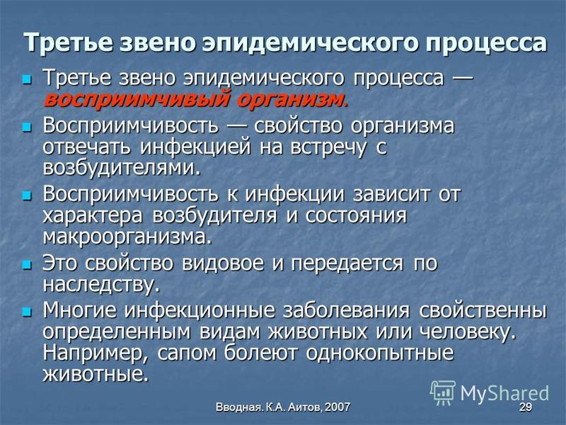 Схема эпидемиологического процесса кори Схема эпидемического процесса