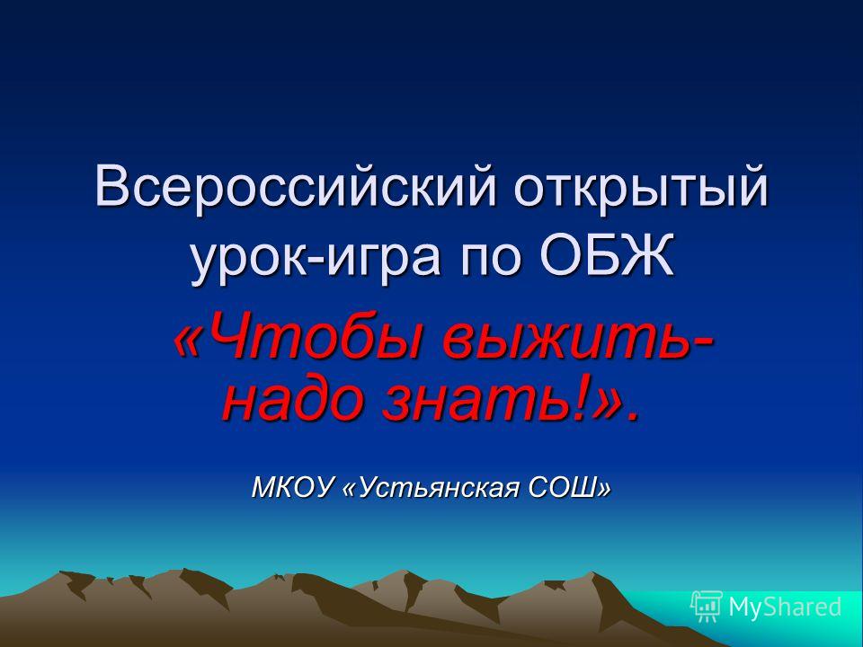 Обж 7 Класс Смерчи Презентация
