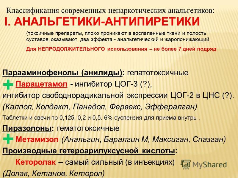 АНАЛЬГЕТИЧЕСКИЕ СРЕДСТВА АНАЛЬГЕТИЧЕСКИЕ СРЕДСТВА I Опиоидные наркотические