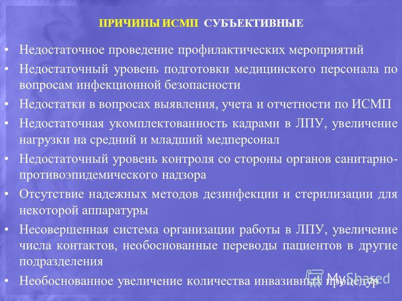 План профилактики исмп