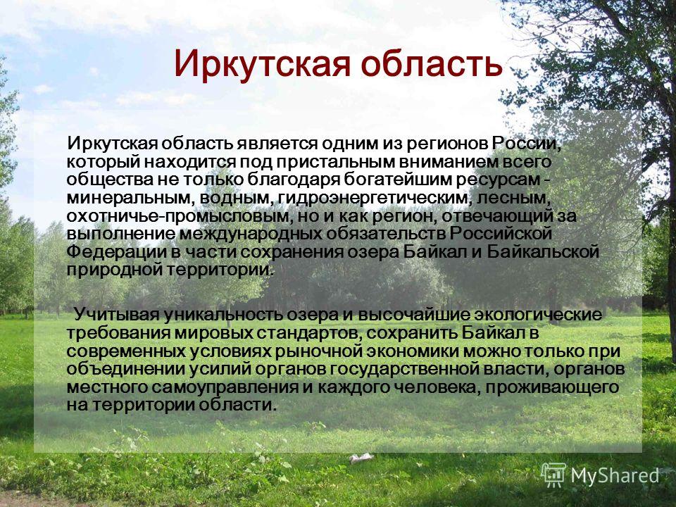 Доклад по теме Экологические проблемы России 