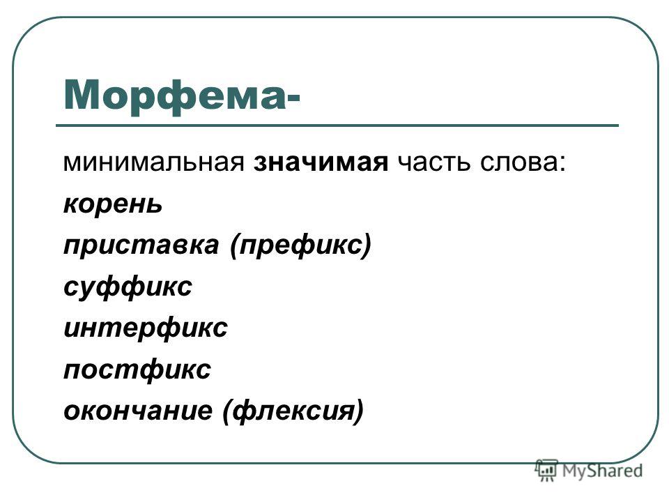 Что такое морфемы и их примеры Реферат Морфемы Типы Морфем Способы Образования - Контрольные и другие работы