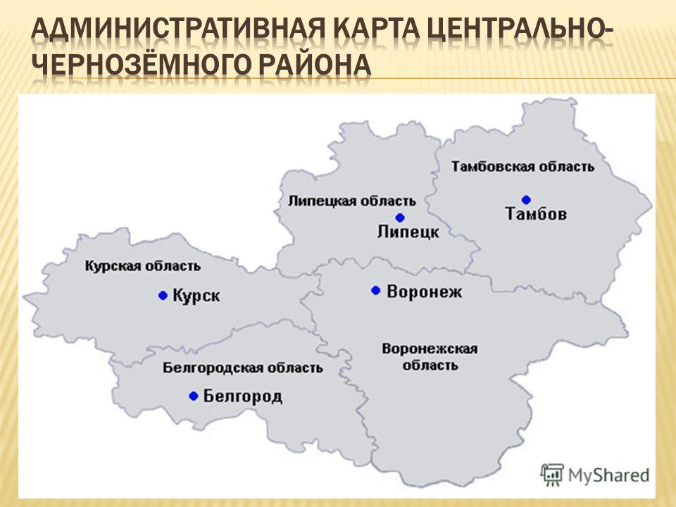 Реферат: Центрально - Чернозёмный район