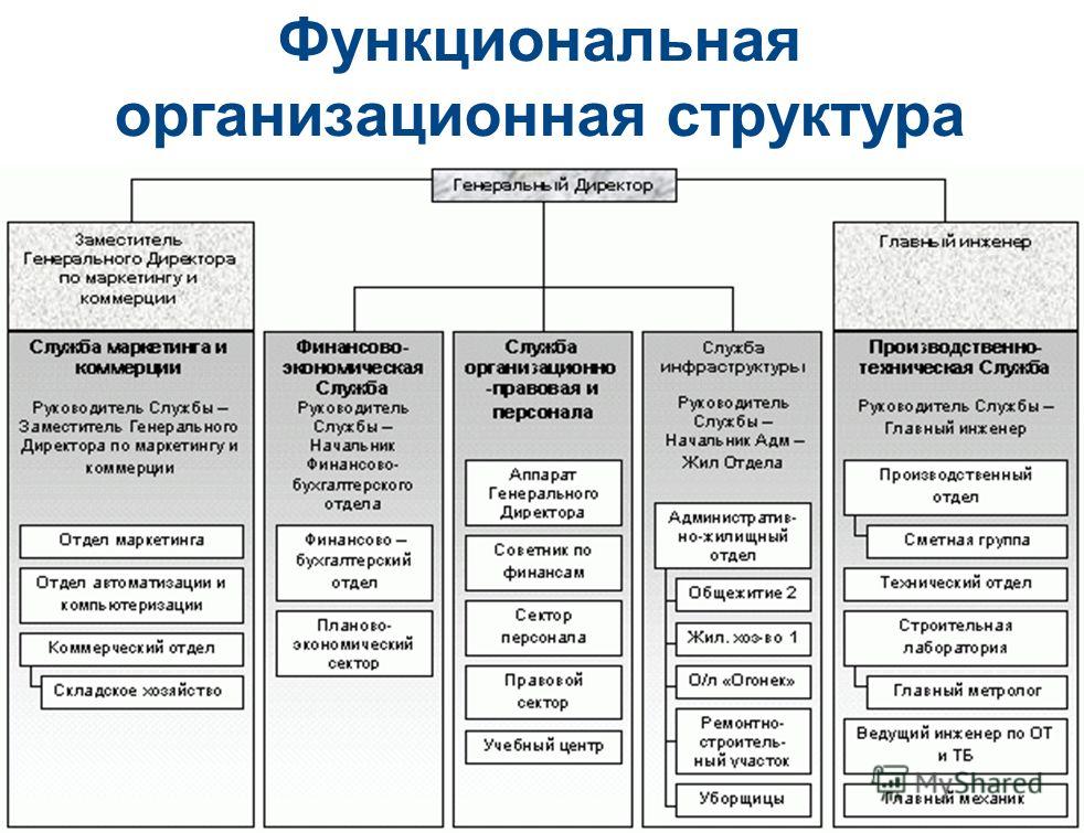 Схема организационной структуры предприятия на примере компании Схема организационной структуры предприятия на примере компании
