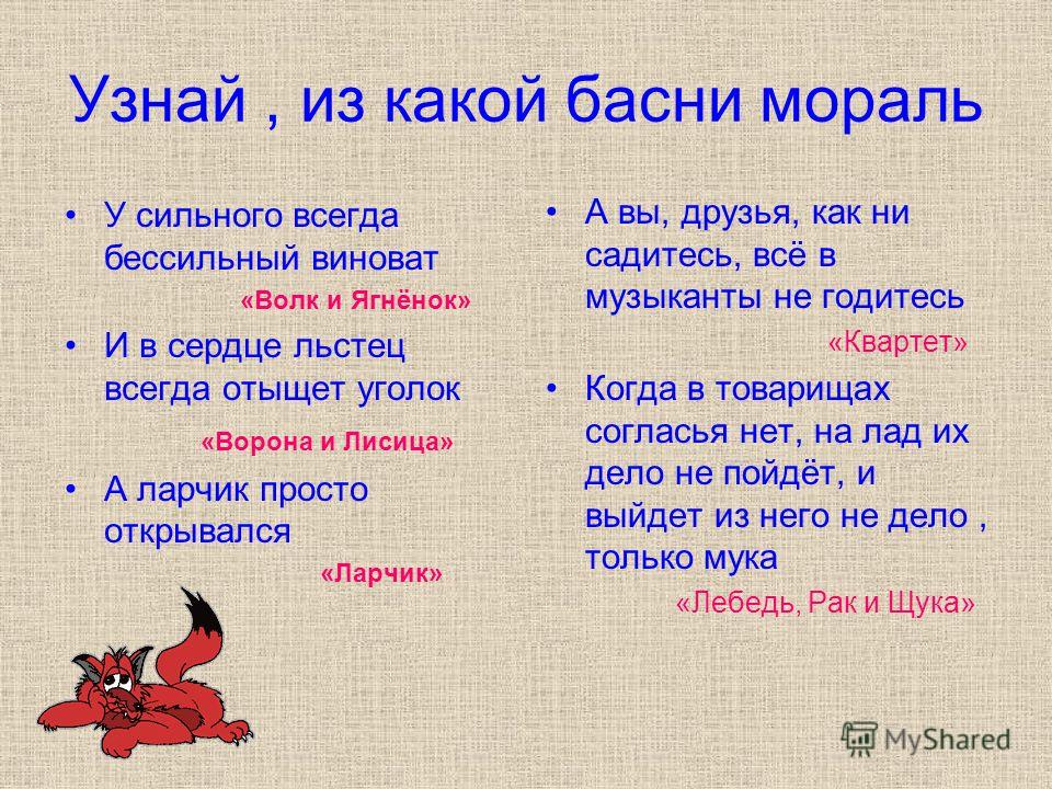 Как из пословицы написать басню Как из пословицы написать басню