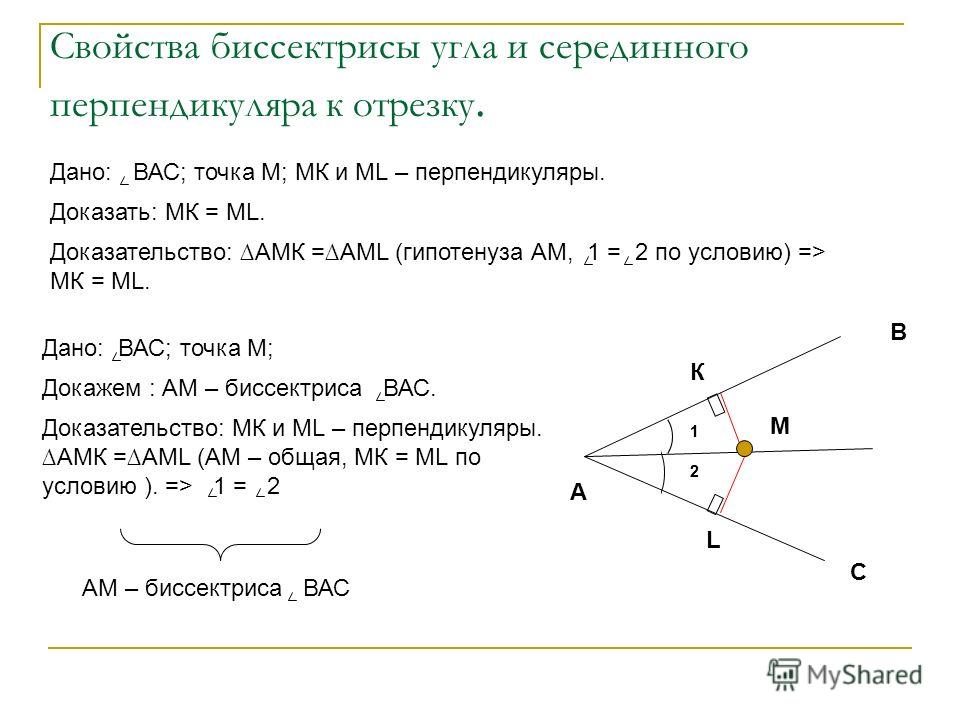 Презентация Свойства Биссектрисы Угла И Серединного Перпендикуляра Презентация Свойства Биссектрисы Угла И Серединного Перпендикуляра