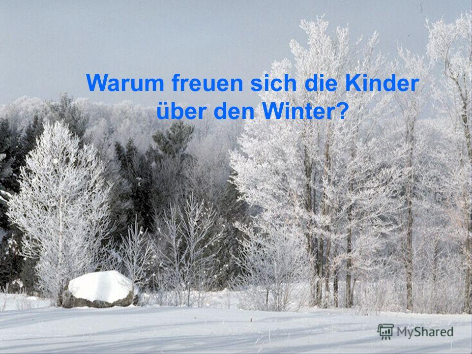 Warum freuen sich die Kinder über den Winter?