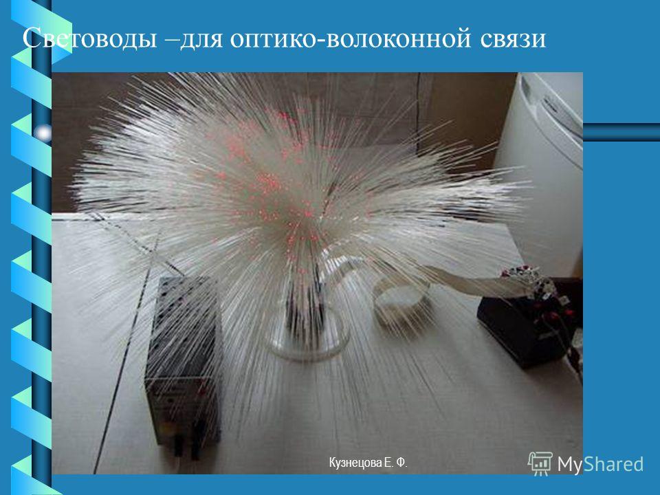 Световоды –для оптико-волоконной связи Кузнецова Е. Ф.
